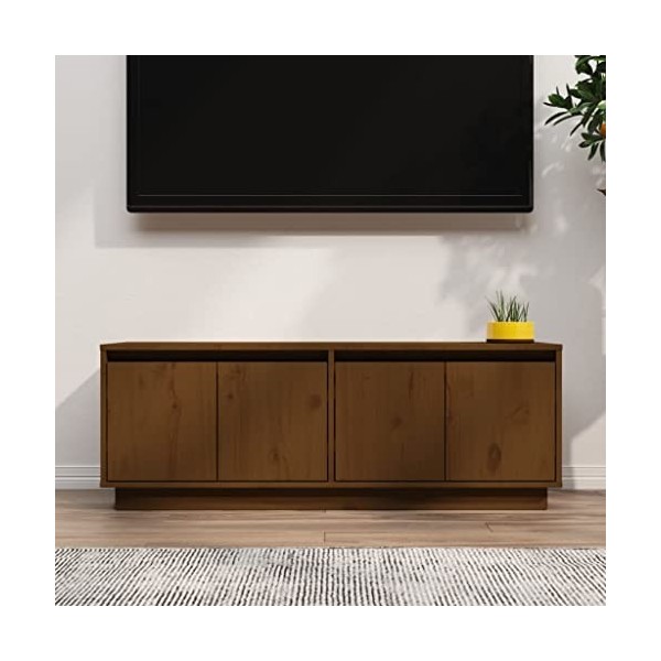 VEEKI Meuble TV, Meuble TV Suspendu, Meuble TV Industriel, Meuble TV Bois, Meuble Chambre, Convient pour Salon ou Chambre, Ma