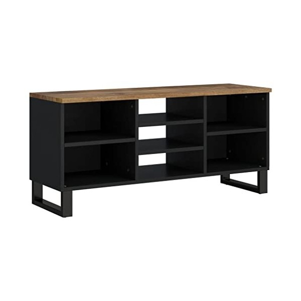 Générique Meuble TV 100x33x46 cm Bois de manguier et dingénierie,19.42 KG,351969, Meubles, Meubles TV