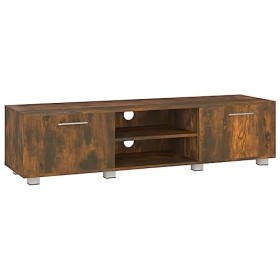 Générique Meuble TV Chêne fumé 140x40x35 cm Bois dingénierie,26.7 KG,340633, Meubles, Meubles TV