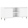 FAMIROSA Meuble TV Blanc 104x35x50 cm Bois dingénierie 21KG 