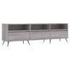 FAMIROSA Meuble TV Sonoma Gris 150x30x44,5 cm Bois dingénierie 26KG 