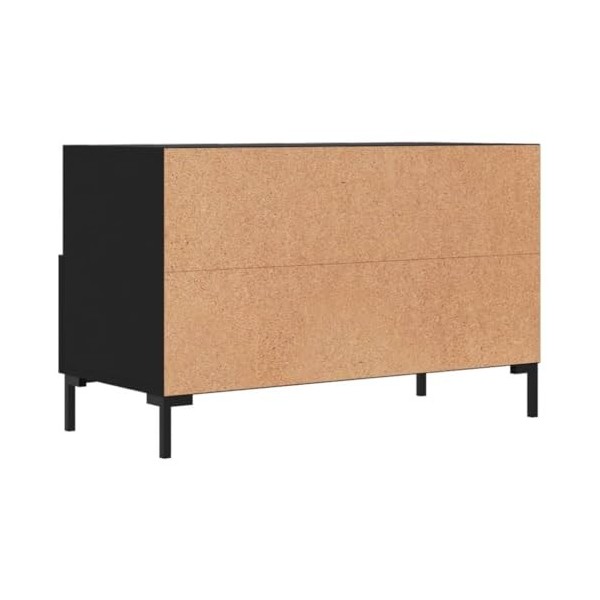 Générique Meuble TV Noir 80x36x50 cm Bois dingénierie,20.4 KG,828973, Meubles, Meubles TV