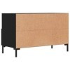 Générique Meuble TV Noir 80x36x50 cm Bois dingénierie,20.4 KG,828973, Meubles, Meubles TV