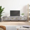 FAMIROSA Meuble TV Sonoma Gris 150x36x30 cm Bois dingénierie 25KG 