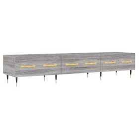 FAMIROSA Meuble TV Sonoma Gris 150x36x30 cm Bois dingénierie 25KG 