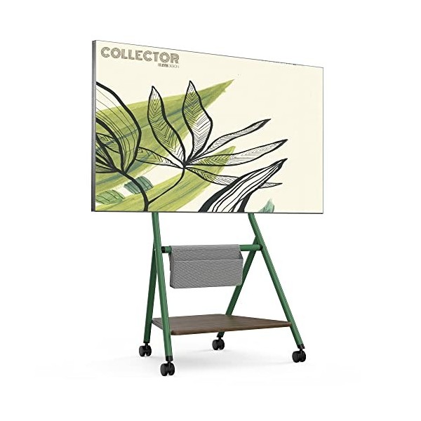 FITUEYES Design Support TV roulettes pour TV 46 50 55 60 65 Pouces Hauteur Réglable 1100-1300mm avec Sac de Rangement pour Ma