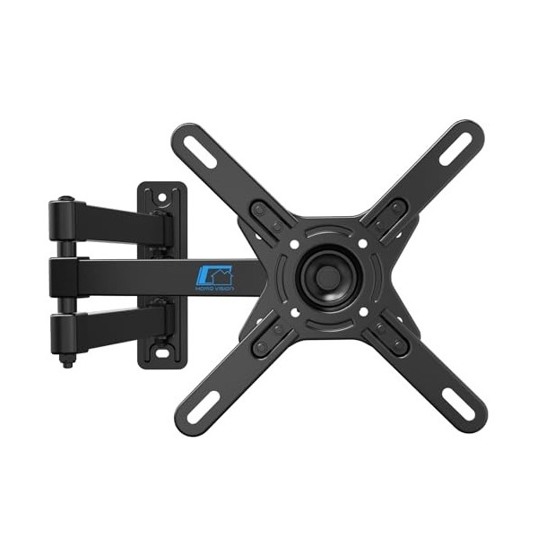 HOME VISION Support Mural TV 17-42 Pouces avec Extra Long Bras, Accroche TV Orientable et Inclinable, Fixation TV pour Petite