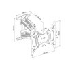 TechniSat TECHNIMOUNT FLEX - support mural flexible pour téléviseur à écran plat charge de 45kg, inclinaison de lécran, pas