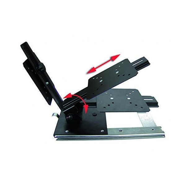 ANTARION Support TV Horizontal Camping Car 360° Système Coulissant