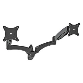 HFTEK® DS124WB Support Moniteur Mural Fixation Support pour Double 2 écrans TV Television 15 - 27 Pouces avec VESA 75 / 100
