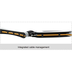 HFTEK® DS124WB Support Moniteur Mural Fixation Support pour Double 2 écrans TV Television 15 - 27 Pouces avec VESA 75 / 100