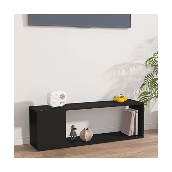 homiuse Meuble TV Blanc 102x41x44 cm Aggloméré Armoire TV Elégant et Classique Meuble de Télévision Support TV Décoration Sal