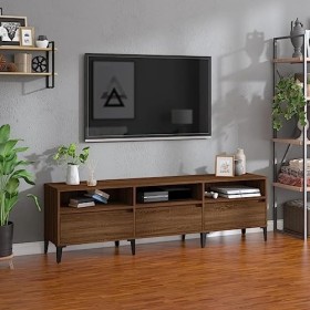 vidaXL Meuble TV, meuble TV pour chambre à coucher, salon, salle à manger, unité média avec étagères, centre de divertissemen