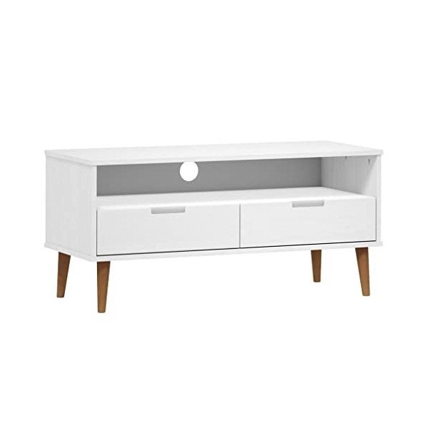 VEEKI Meuble TV, Meuble TV Suspendu, Meuble TV Industriel, Meuble TV Bois, Meuble Chambre, Convient pour Salon ou Chambre, MO