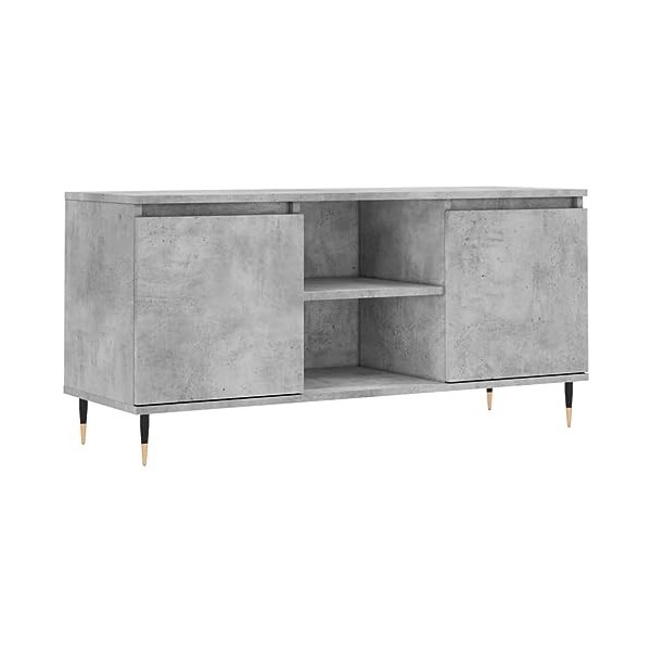 VEEKI Meuble TV, Meuble TV Suspendu, Meuble TV Industriel, Meuble TV Bois, Meuble Chambre, Convient pour Salon ou Chambre, Gr