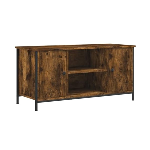 VEEKI Meuble TV, Meuble TV Suspendu, Meuble TV Industriel, Meuble TV Bois, Meuble Chambre, Convient pour Salon ou Chambre, Ch