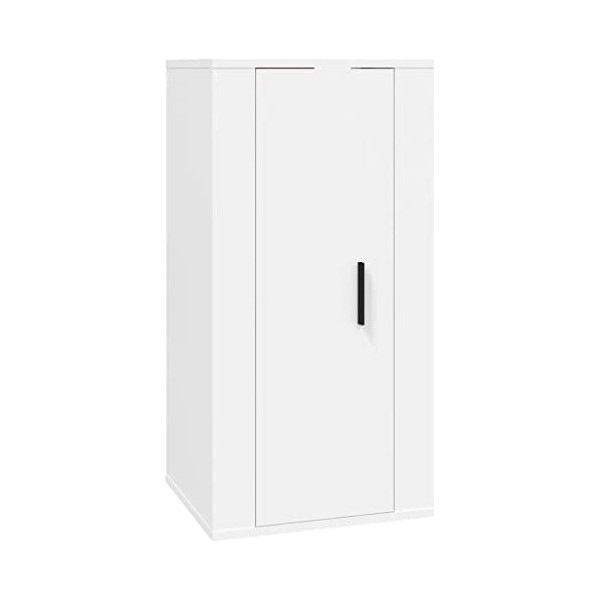 vidaXL Meuble TV Mural Blanc 40x34,5x80 cm