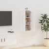vidaXL Meuble TV Mural Blanc 40x34,5x80 cm