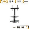RICOO Support TV sur roulettes FS0502 30-65" env. 76-165cm Mobile Orientable Universel Meuble Tele avec Étagère VESA 600 x 