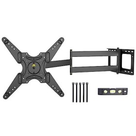 FORGER Mount Paysage au Portrait 109CM Long Reach Full Motion TV Support Mural avec Bras articulés, pivotants Incline la Rota