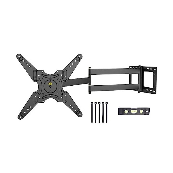 FORGER Mount Paysage au Portrait 109CM Long Reach Full Motion TV Support Mural avec Bras articulés, pivotants Incline la Rota