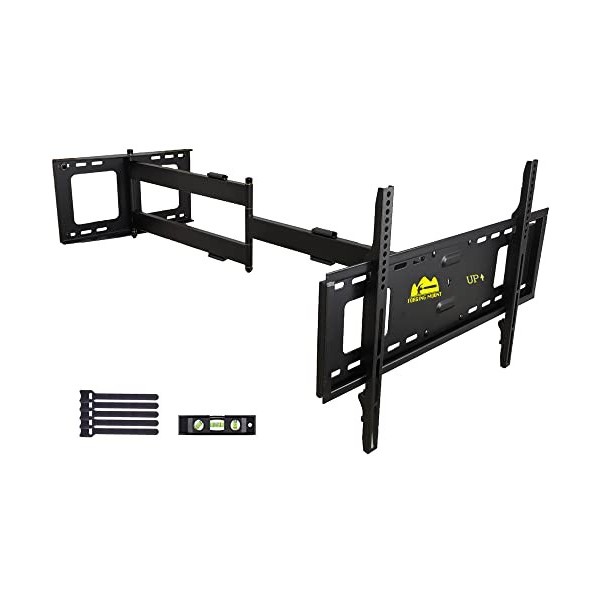 Forging Mount - Support mural extra long, pivotant et inclinable pour TV plat/incurvé de 32" à 80" - Capacité nominale de 50 