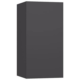 Meuble TV Murale | Style Scandinave | Meuble Hi-FI Armoire télé Salon séjour | 30,5x30x60cm Gris