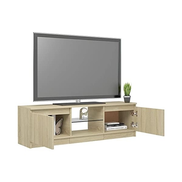 Meuble TV, Meuble TV LED Moderne Construction Robuste RVB pour la Maison