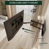 PUTORSEN 101 cm Support Mural TV à Bras articulé très Long, Compatible avec écrans&nbsp;43-80", Mouvement Complet avec Bras Capabl