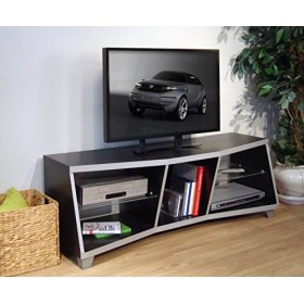 Berlioz Axiom Meuble TV Noir, 129 x 41 x 47 cm, Fabrication 100% Française