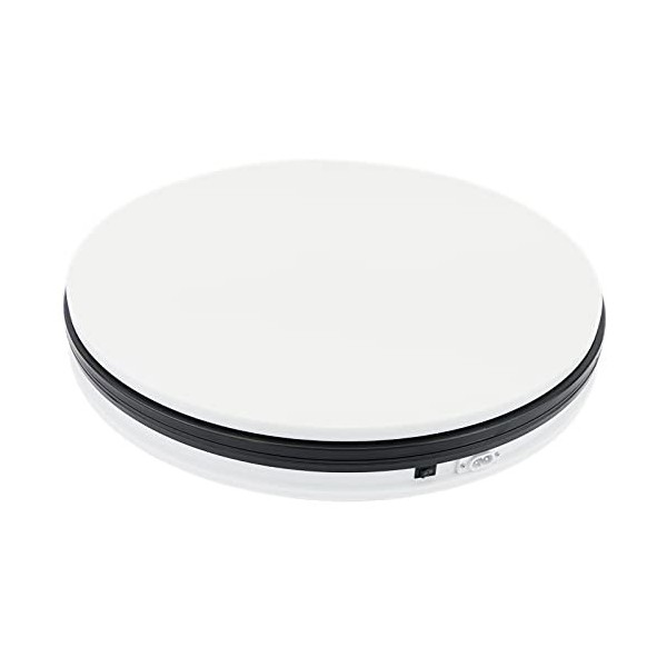 PrimeMatik - Plateau tournant Electrique 45 cm Blanc