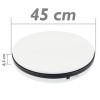 PrimeMatik - Plateau tournant Electrique 45 cm Blanc