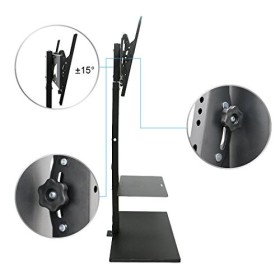 UNHO Support TV Haut avec Support, Support TV réglable pivotant pour écrans Plats LED LCD de 32" à 65", VESA Max 600 x 400 mm