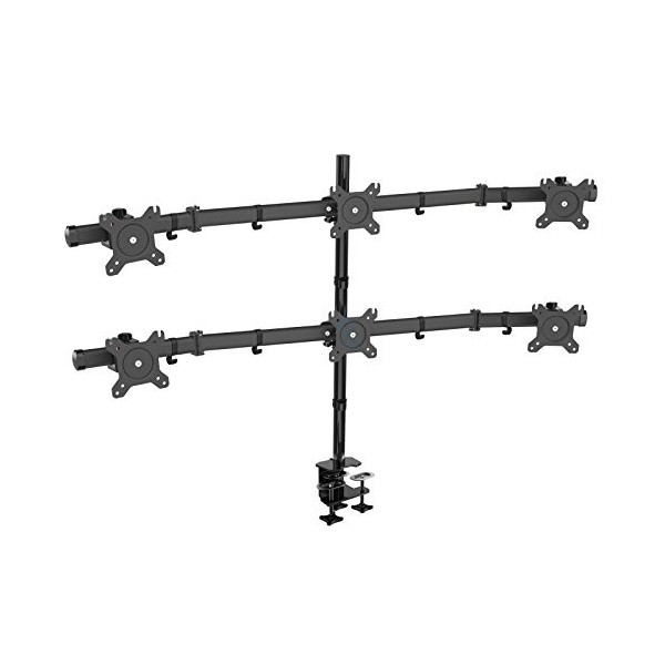 HFTEK Support de Bureau pour Trois Moniteur écran 15 - 27 Pouces avec VESA 75 / 100 - HF330C