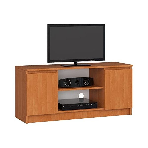 AKORD Meuble TV K-120 | Classique Meuble Télé | Banc TV | Moderne Meuble Television | H55 x L120 x P40 cm, Poids 30 kg | Coul