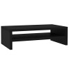 vidaXL Support de Moniteur Meuble TV Support dOrdinateur Support TV Support dEcran Salon Salle de Séjour Maison Noir Brilla