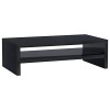 vidaXL Support de Moniteur Meuble TV Support dOrdinateur Support TV Support dEcran Salon Salle de Séjour Maison Noir Brilla