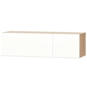 vidaXL Meuble TV Armoire Basse Centre de Divertissement Multimédia Salon Salle de Séjour Intérieur Aggloméré 120x40x34 cm Chê