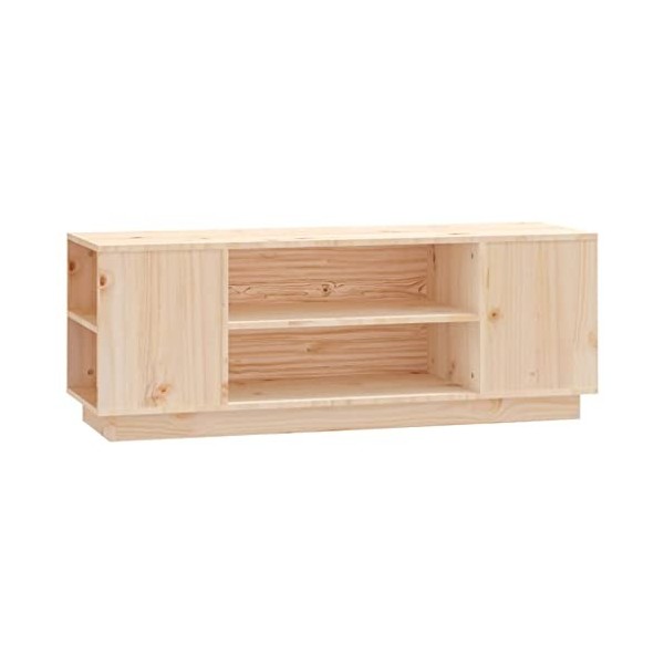 Meuble TV 110x35x40,5 cm Bois de pin massif