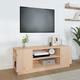 Meuble TV 110x35x40,5 cm Bois de pin massif