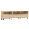 Meuble TV chêne Sonoma 150x30x44,5 cm Bois dingénierie - Meuble Chambre, Support Télé pour Salon Salle à Manger Chambre, Sty