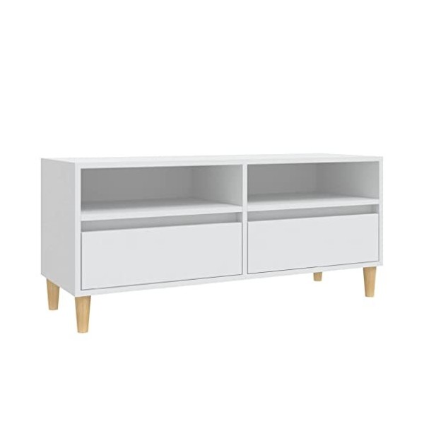 Meuble TV,Meuble TV Bas Table TV Support de Télévision en Bois pour Salon Chambre Salle à Manger,Support pour Téléviseur Jusq