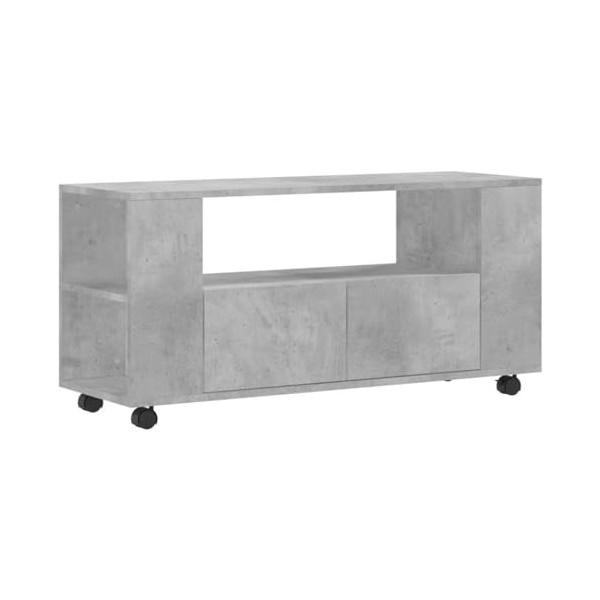 VEEKI Meuble TV, Meuble TV Suspendu, Meuble TV Industriel, Meuble TV Bois, Meuble Chambre, Convient pour Salon ou Chambre, Gr