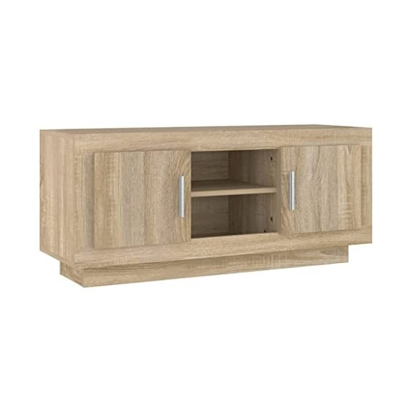 VEEKI Meuble TV, Meuble TV Suspendu, Meuble TV Industriel, Meuble TV Bois, Meuble Chambre, Convient pour Salon ou Chambre, ch