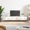 VEEKI Meuble TV, Meuble TV Suspendu, Meuble TV Industriel, Meuble TV Bois, Meuble Chambre, Convient pour Salon ou Chambre, Bl