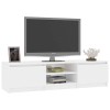 pedkit Meuble TV Support de TV avec Compartiments Gris béton 140x40x35,5 cm Aggloméré