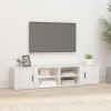 FAMIROSA Meubles TV 2 pcs Blanc 80x31,5x36 cm Bois dingénierie 26.5KG 