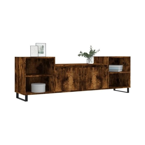 Générique Meuble TV Chêne fumé 160x35x55 cm Bois dingénierie,30.95 KG,831353, Meubles, Meubles TV