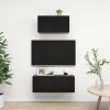 Générique Ensemble de Meuble TV 2 pcs Noir Aggloméré,22.7 KG,3078805, Meubles, Meubles TV