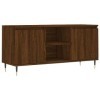 ZEYUAN Meuble TV chêne Marron 104x35x50 cm Bois dingénierie,Meuble TV,Table TV,Ensemble Meuble TV